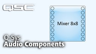 QSYS Components and Tools Part A Audio Components  QSC Training [upl. by Aisor]