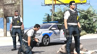 GTA 5  UNE PRISE DOTAGE TENDU  LA POLICE NATIONALE INTERVIENT  LSPDFR [upl. by Maril]