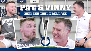 Pat McAfee and Adam Vinatieri Reveal the 2021 Colts Schedule [upl. by Nodyl]