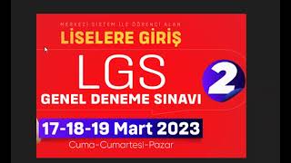 2023 TÖDER TÜRKİYE GENELİ LGS 2 DENEME SINAVI YORUMLARI CEVAP ANAHTARI SONUÇLARI NE ZAMAN lgs2023 [upl. by Hadria571]