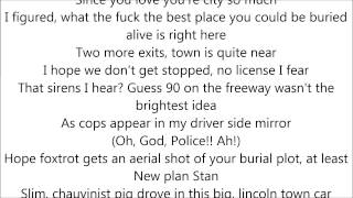 Eminem  Stan Part 2 Lyrics On Screen From MMLP2 2013 [upl. by Alyl]