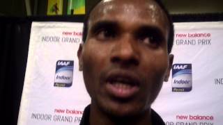 Dejen Gebremeskel Speaks After Winning 3k at 2015 NBIGP [upl. by Keeryt]