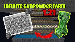 Infinite gunpowder farm in Minecraft 121 [upl. by Caffrey57]