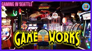 LOCAL DE ARCADES GAMEWORKS SEATTLE [upl. by Risser674]