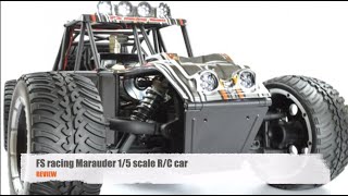 30cc petrol FS racing Marauder RC car review [upl. by Yelhsa]