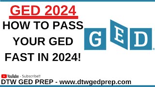 GED 2024  HOW TO PASS YOUR GED FAST [upl. by Occer]