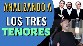 ANALIZANDO A LOS TRES TENORES SU CANTO EN VIVO [upl. by Ohs]