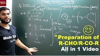 Aldehyde Ketones  Prep by Ozonolysis  By Alkyne  By Alcohol  Stephen Rxn DibalH R2NEETJEE [upl. by Luanni]