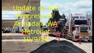 Update on the Armadale WA Metronet work sites 10 9 24 [upl. by Ennairac773]