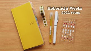 My Hobonichi Weeks 2022 Setup 🌻 personal planner  Abbey Sy [upl. by Thema]