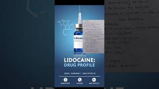 LIDOCAINE DRUG PROFILE FULL VIDEO UPLOADED IN MY CHANNEL pharmacy pharmacokinetics pharmacology [upl. by Pickard]