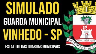 Simulado Guarda Municipal de VinhedoSP Conhecimentos Específicos [upl. by Samled]