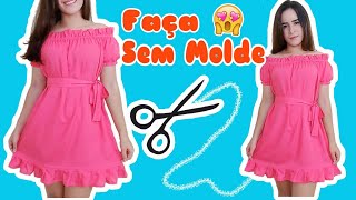 💡COMO FAZER VESTIDO CIGANINHA  SEM MOLDE [upl. by Lenor]