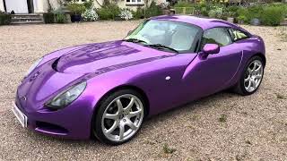 2004 TVR T350c Paradise Purple and cream interior  JUST 21000 miles  FOR SALE [upl. by Auehsoj]