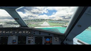 MSFS 2020  St Maarten TNCM Locator with procedure turn  4K  Ultra [upl. by Itirp]