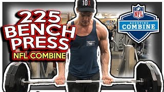 225 BENCH FOR MAX REPS  HOW TO WARMUP [upl. by Nesyrb606]