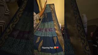 Pattu Saree 😍 Prepleated amp Box folded saree prepleating wedding traditional trending sarees [upl. by Ethan]