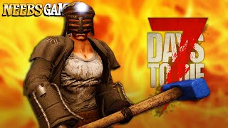 HOUSE FIRE  7 Days to Die Fallout [upl. by Edyak]