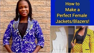 How to cut and sew a Jackets  Blazers with shawl collar full lining and welt pocket diy Detailed [upl. by Irrehs]