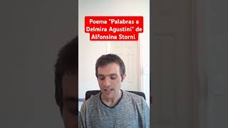 Poema quotPalabras a Delmira Agustiniquot de Alfonsina Storni [upl. by Lammaj]