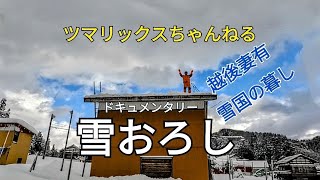 【雪おろし】ツマリックスちゃんねる サトラー 越後妻有 十日町市 津南町 大地の芸術祭 豪雪 ＃雪おろし ＃雪国の暮し ＃雪国 ＃echigotsumari [upl. by Adlanor]