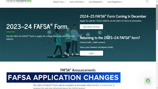 New FAFSA to be released December 31 [upl. by Uriah578]