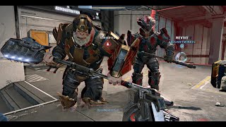 Brawl with Bassus amp his Chieftains  Halo Infinite Firefight KOTH Legendary [upl. by Roosnam]