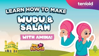 How to Make Wudu and Salah  Learn to pray with Amina [upl. by Ttekcirc]