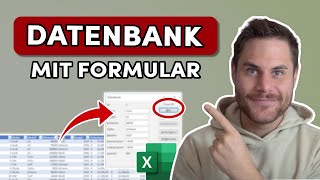 Datenbank erstellen MIT Formular und Suchfunktion in Excel 📁 OHNE VBA [upl. by Ailem]