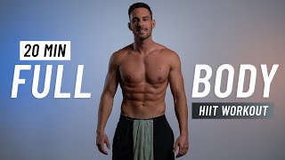 20 Min Full Body HIIT Workout No Equipment At Home [upl. by Darraj360]