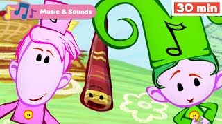 The Notekins  Learn Musical Instruments for Kids  Early Learning Videos with Music for Babies [upl. by Neroc]