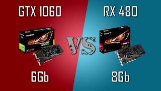 GTX 1060 6GB vs RX 480 8GB  Core i57400 [upl. by Abbate]