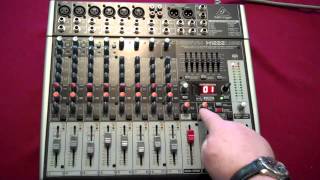 Behringer Xenyx X1222USB Mixer [upl. by Nonnaehr]