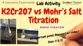 Titration of K2Cr2O7 vs Ferrous Ammonium Sulphate FAS Mohr salt viva questions with explanation [upl. by Rheinlander]