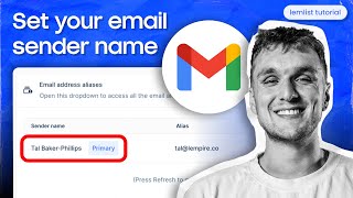 How to set your email sender name lemlist tutorial [upl. by Nomma]