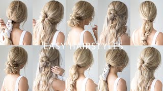 EASY BACK TO SCHOOL HAIRSTYLES 🍎 Everyday Hairstyles [upl. by Blake]