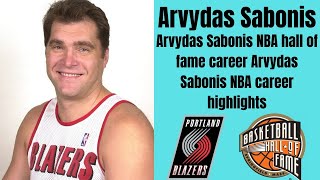 Arvydas Sabonis NBA hall of fame career highlights [upl. by Andris]