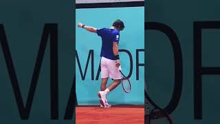 It was the best trick shot of all time in tennis🔥 tennis zverev cuevas trickshot djokovic atp [upl. by Denise19]