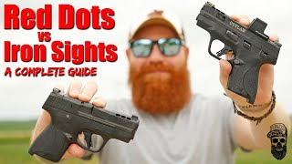 Red Dot Vs Iron Sights On Pistols A Complete Guide  My Favorites [upl. by Nahgem98]