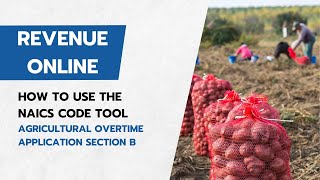 How to Find and Use NAICS Codes for Oregons Agricultural Overtime Application [upl. by Truda]