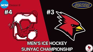 Mens Ice Hockey SUNYAC Conference Championships Vs SUNY Cortland [upl. by Delanty126]