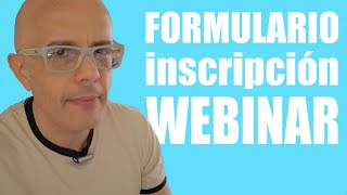 Cómo crear un formulario de inscripción para tu webinar [upl. by Isolde]