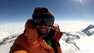 On the top of Antarctica Vinson massif 4892 m 22122014 Atanas Skatov [upl. by Ayikat]