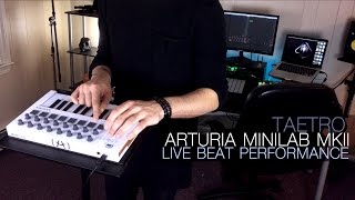 Arturia MiniLab MkII  Live Beat Performance [upl. by Nosyd]