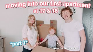 Moving Into Our First Apartment At 17 and 18  part one [upl. by Carol-Jean]