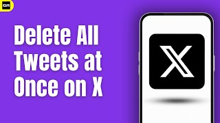 How to Delete All Your Tweets at Once on X Twitter  Bulk Delete All Tweets Mass Delete all Tweets [upl. by Deerc]