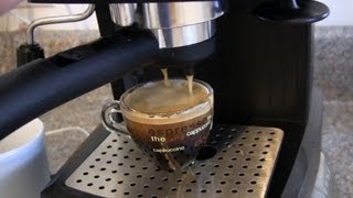 Review and Demo for the DeLonghi EC155 15 BAR Pump Espresso and Cappuccino Maker [upl. by Charlie]