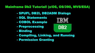 Db2 Tutorial The Basics and Writing COBOL Programs zOS OS390 MVSESA [upl. by Niu]