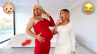 HUSBAND TRIES TO BE PREGNANT FOR THE DAY HILARIOUS [upl. by Eiralav237]