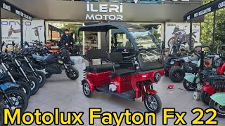 Motolux Fayton FX22 Elektrikli Moped incelemesi [upl. by Asiat]